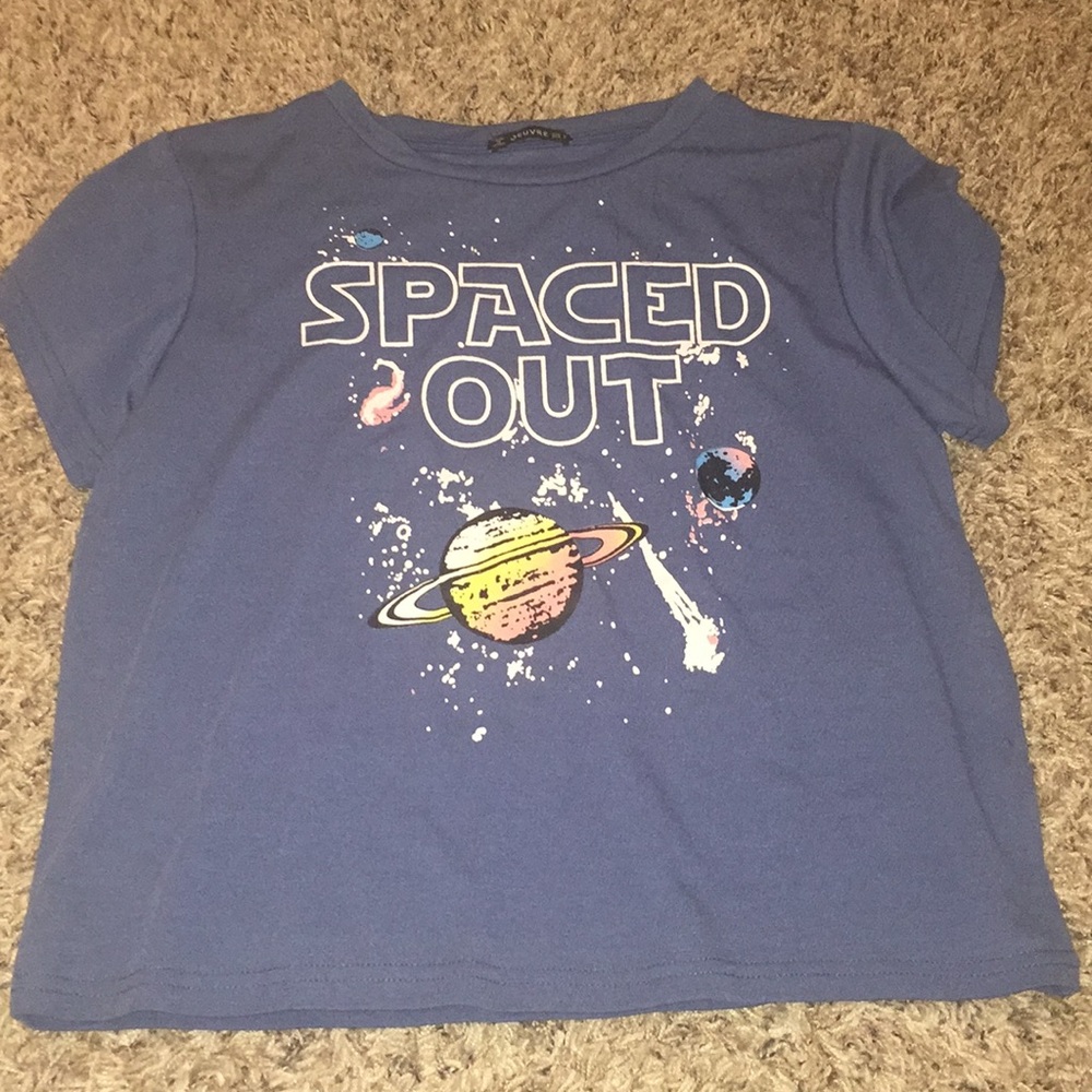 Lettered galaxy t-shirt